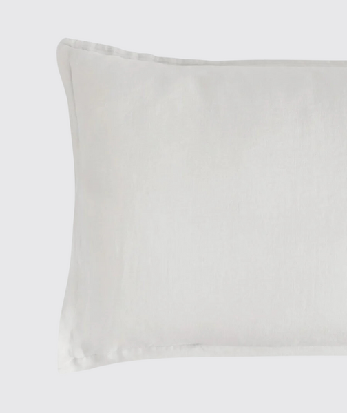  Toulon Dove Grey Linen Pillowcase - The Linen Works (217487507466)