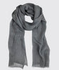 product| steel grey gauze linen scarf