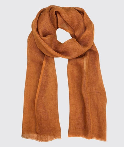  bronze gauze linen scarf