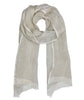 product| flax line gauze two tone scarf