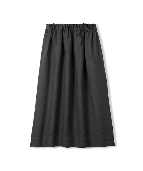  Black Linen Skirt - The Linen Works (217260490762)