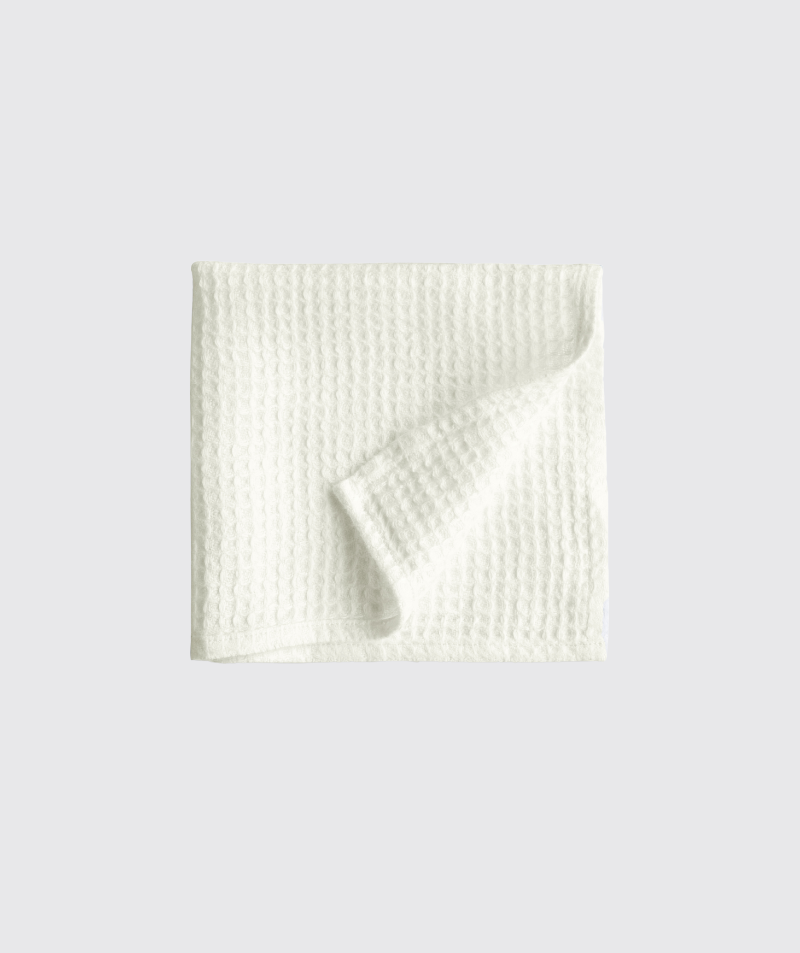 White Linen Waffle Towels | The Linen Works (London)