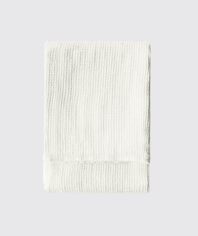  White Linen Waffle Bath Towel - The Linen Works (217861685258)