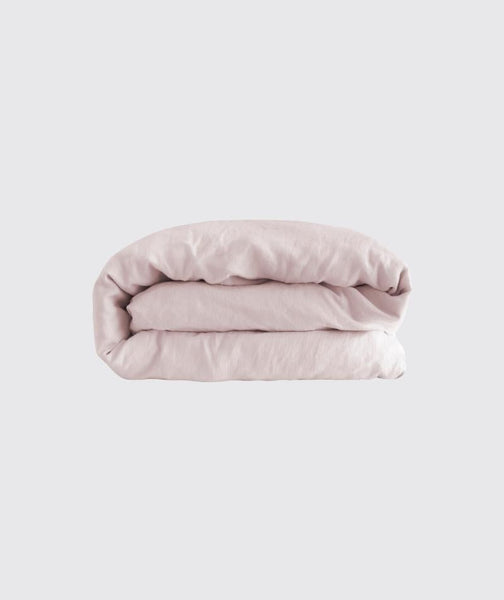  Mireille Rose Linen Duvet Cover - The Linen Works (248752144394)