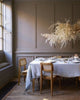 lifestyle| Dove Grey Linen Tablecloth Mitered Hem Collection - The Linen Works (260780687370)