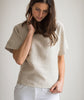lifestyle| Oatmeal Linen Short Sleeve Top - The Linen Works (217298960394)