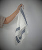 Charcoal Stripe Linen Tea Towel | Arles Collection