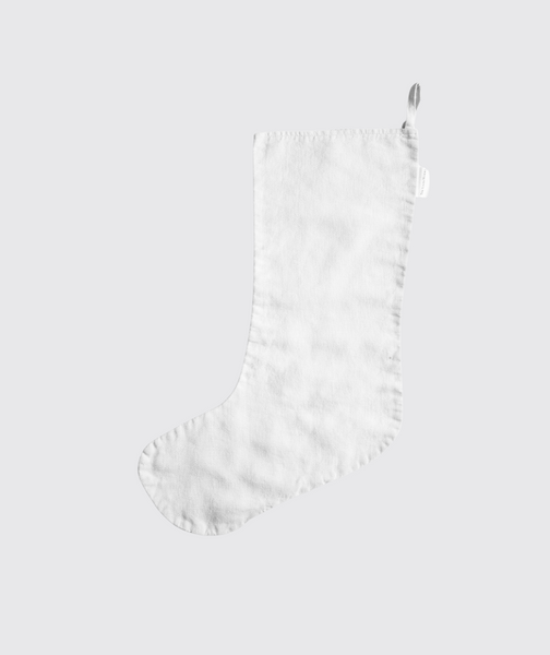  white Linen Christmas Stockings - The Linen Works (263232815114)