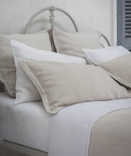 Picardie Ecru Linen Duvet Cover - The Linen Works (217291751434)