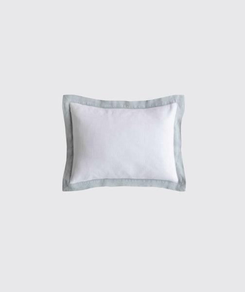  Duck Egg Linen Breakfast Pillow - The Linen Works (2406413795405)