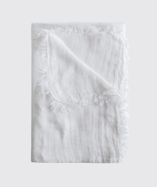  white line nursing shawl