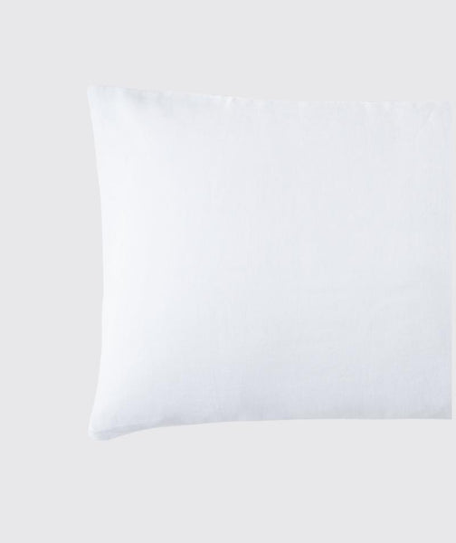  Classic White Linen Pillowcase - The Linen Works (217356894218)