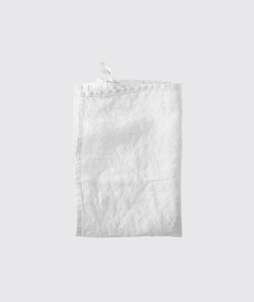  Classic White Linen Tea Towel - The Linen Works (217394675722)