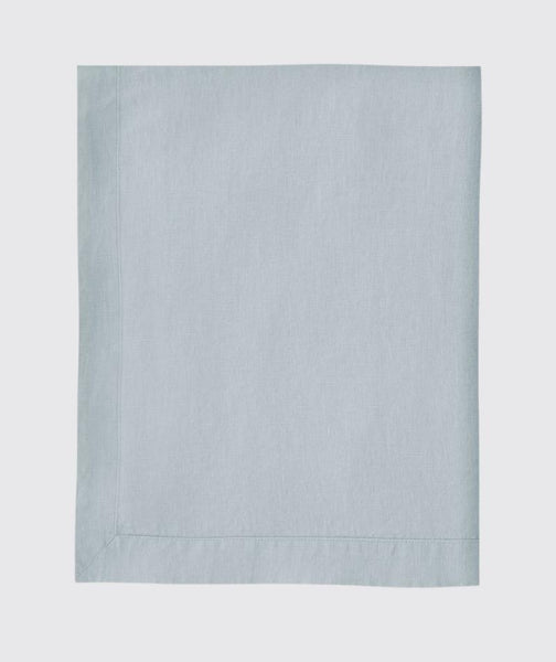  Duck Egg Linen Tablecloth Mitered Hem Collection - The Linen Works (260801101834)