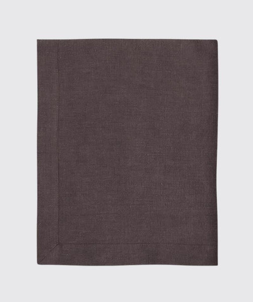  Aubergine Linen Tablecloth Mitered Hem Collection - The Linen Works (261546803210)