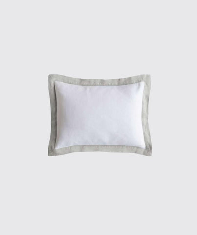  Dove Grey Linen Breakfast Pillow - The Linen Works (2406408323149)