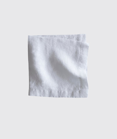  White Linen Napkin Mitered Hem Collection - The Linen Works (257737687050)