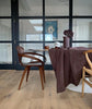 lifestyle| Aubergine Linen Tablecloth Mitered Hem Collection - The Linen Works (261546803210)