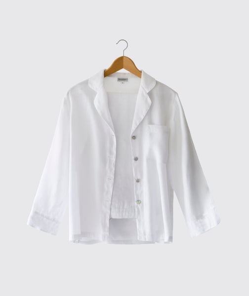  White Linen Pyjamas - The Linen Works (217596821514)