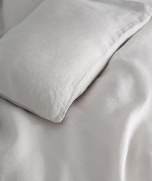 Dove Grey Linen Mini Cushion Cover