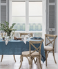 lifestyle| Parisian Blue Linen Tablecloth Mitered Hem Collection - The Linen Works (261073764362)