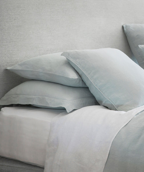  Dove Grey Linen Fitted Sheet - The Linen Works (217791332362)