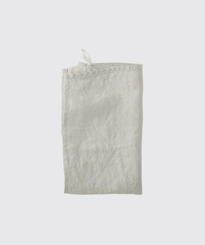  Dove Grey Linen Tea Towel - The Linen Works (217372295178)
