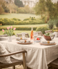 lifestyle| natural oatmeal linen tablecloth