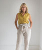 Flax Linen Belted Trousers - The Linen Works (248062443530)