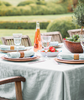 lifestyle| Duck Egg Linen Tablecloth Mitered Hem Collection - The Linen Works (260801101834)