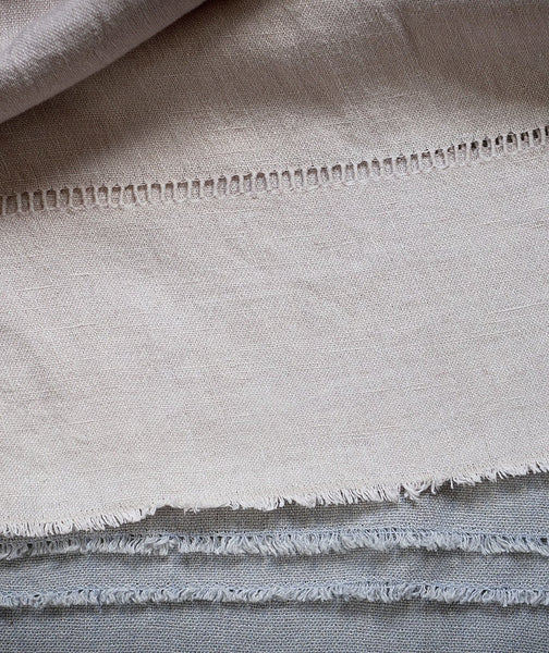  Soft Grey Hand Loom Linen Throw - The Linen Works (249543524362)