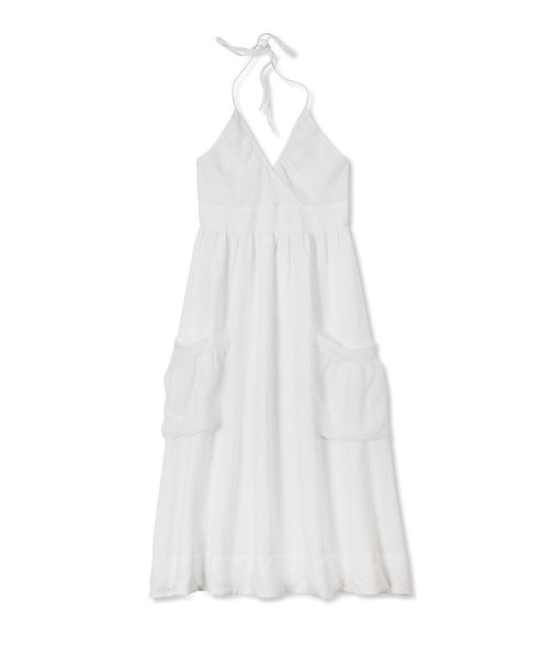  Linen Silk Pocket Dress  (4463952986189)