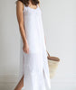 White Linen Twist Back Dress - The Linen Works (248042913802)