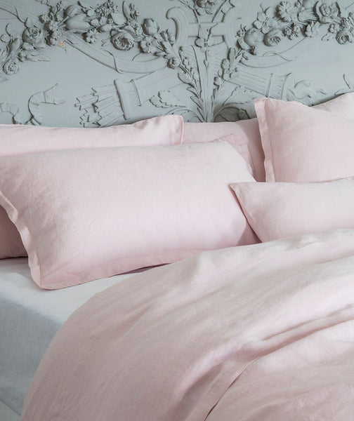  Mireille Rose Linen Pillowcase - The Linen Works (248787730442)