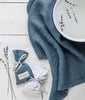 Parisian Blue Linen Waffle Bath Towel - The Linen Works (217861455882)