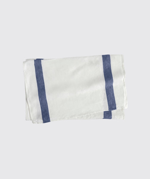  Navy Stripe Linen Table Runner Arles Collection - The Linen Works (217680019466)