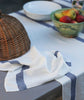 Navy Stripe Linen Table Runner Arles Collection - The Linen Works (217680019466)