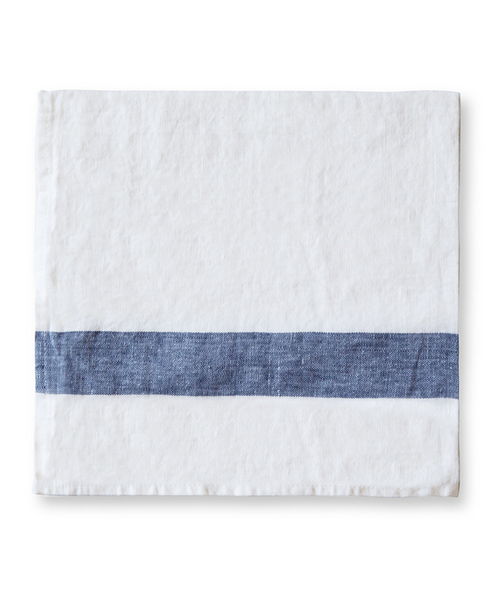  Navy Stripe Linen Napkin Arles Collection - The Linen Works (12193922570)