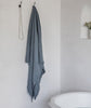 lifestyle| Parisian Blue Linen Waffle Bath Towel - The Linen Works (217861455882)