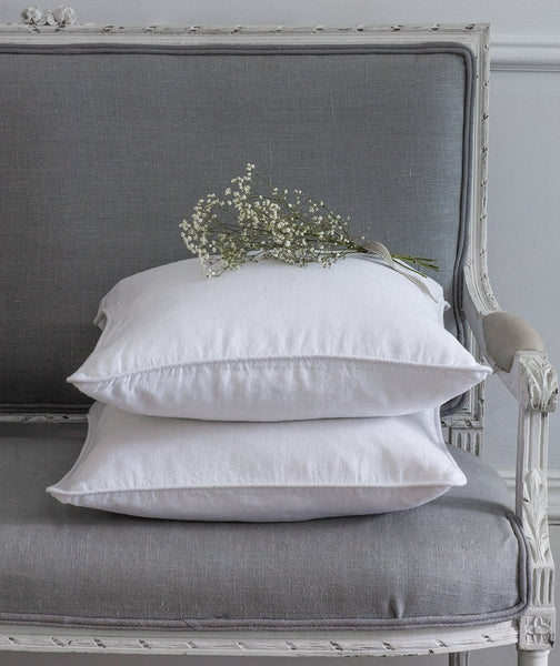  White Linen Cushion Cover - The Linen Works (249073008650)