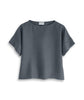 product| Anthracite Linen Short Sleeve Top - The Linen Works (217281265674)