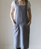 lifestyle| Charcoal Linen Artisan Cross Over Apron - The Linen Works (217290145802)