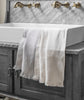 lifestyle| Pale Grey Fringe Linen Hand Towel - The Linen Works (248136007690)