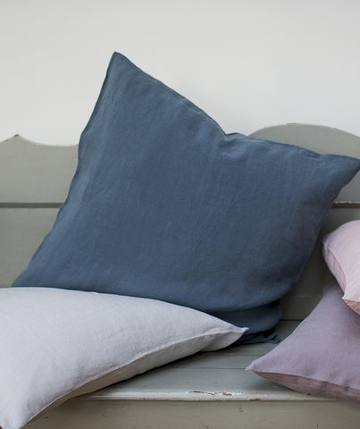  Parisian Blue Linen Cushion Cover - The Linen Works (249171935242)