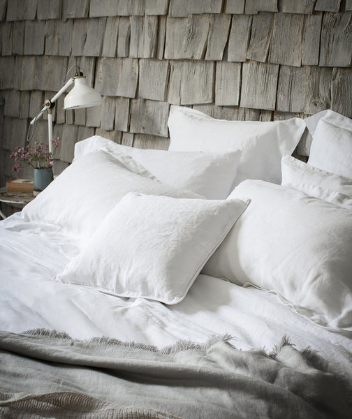 White Linen Cushion Cover - The Linen Works (249073008650)